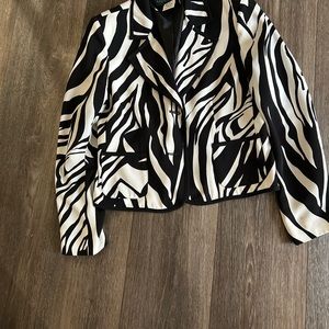 Zebra print dressy jacket